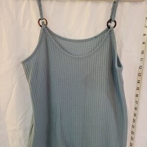 Elegant Blue Sleeveless Top
